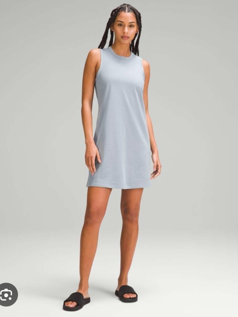 Lululemon Classic-Fit Cotton-Blend Dress in the color Chambray.